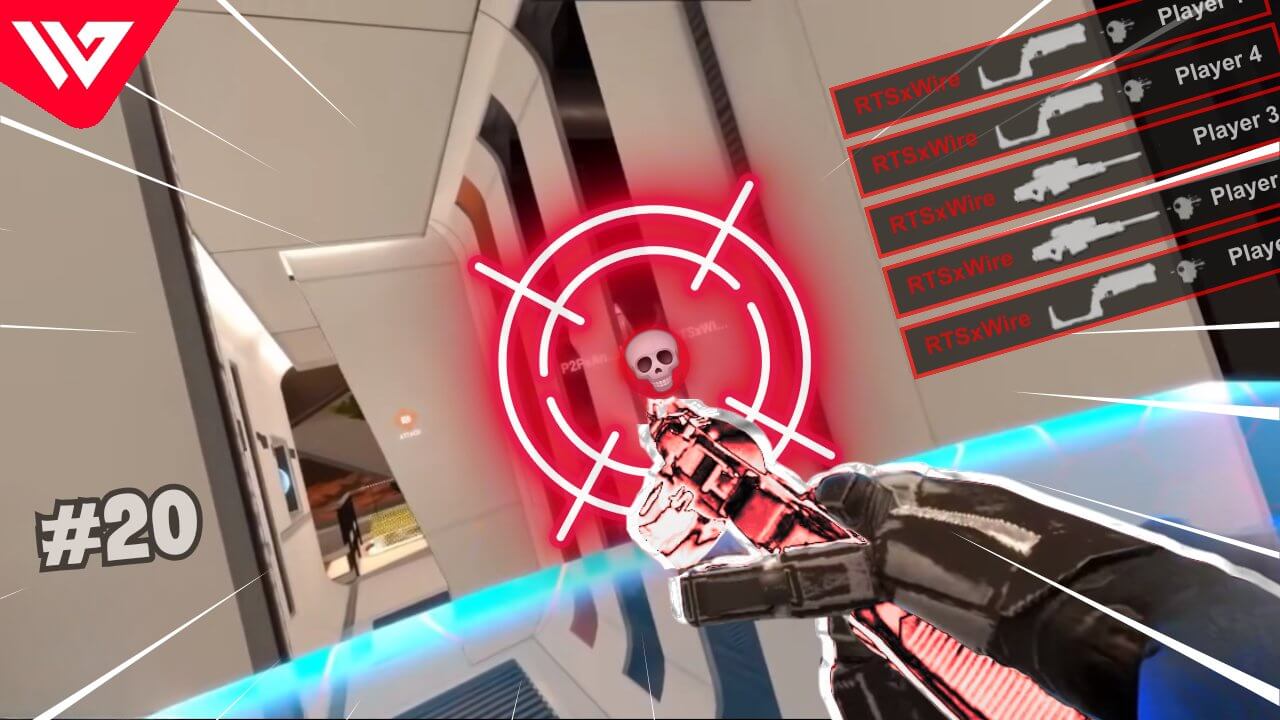 WIRE_FPS in action during competitive EVA VR gameplay