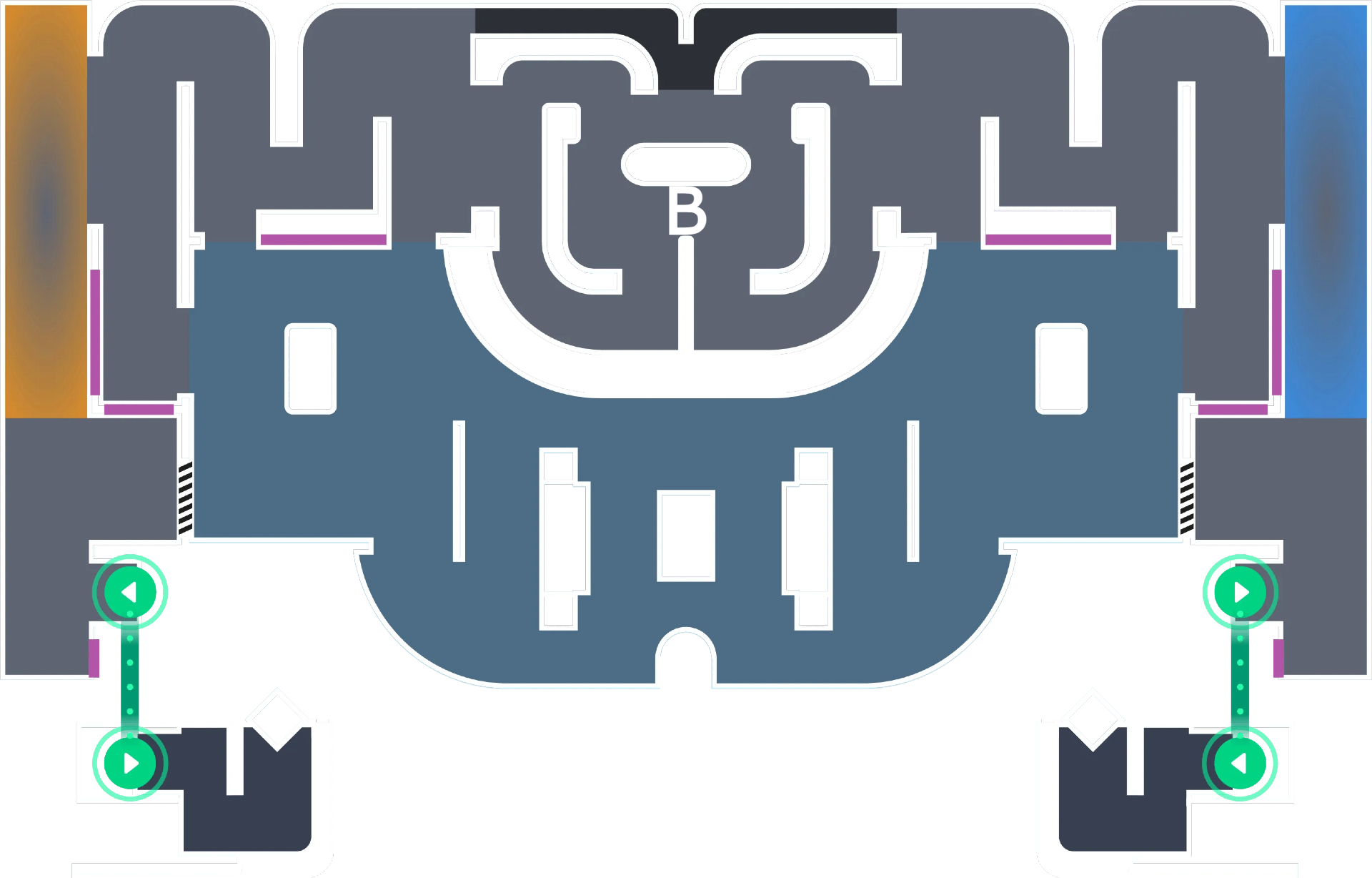 Horizon - Tactical 2D Top-Down Map with Spawn Points and Objectives - EVA VR Strategy Guide