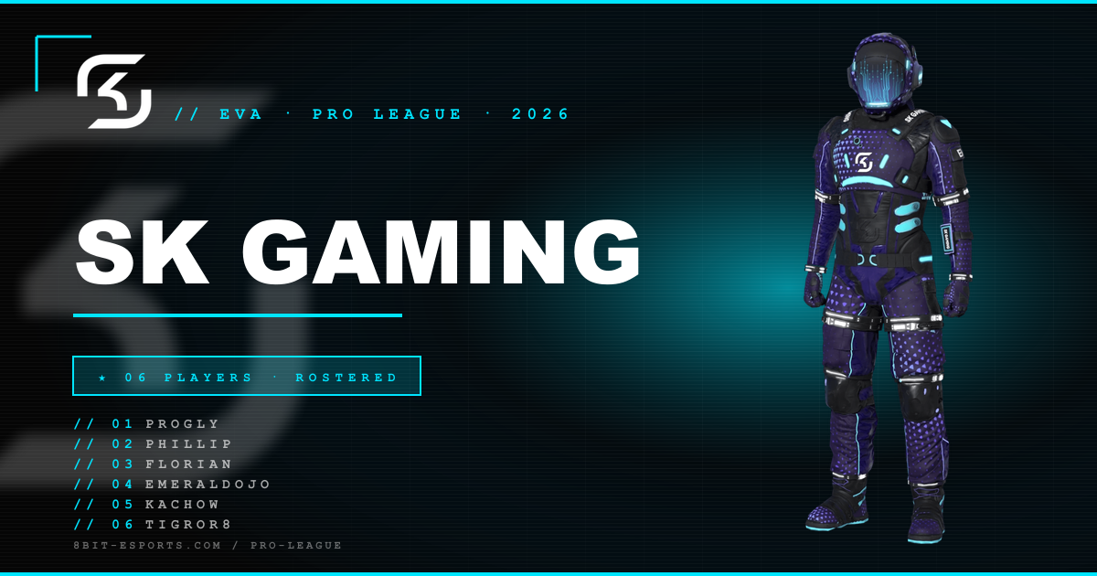 SK Gaming — EVA Pro League Team Roster & Stats | 8BIT Esports