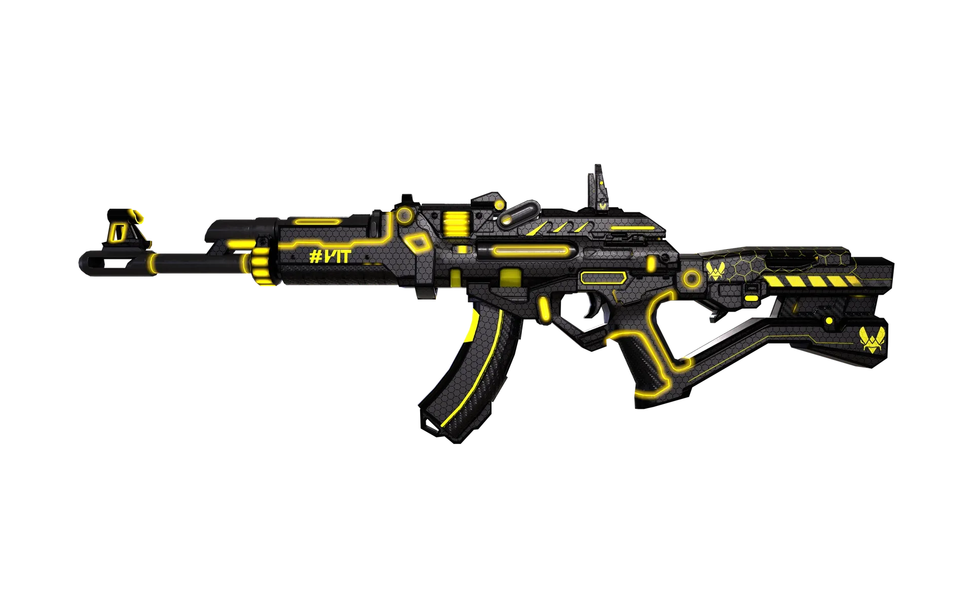 AK-77 - Team Vitality Edition weapon skin - EVA After-H Battle Arena Pro League
